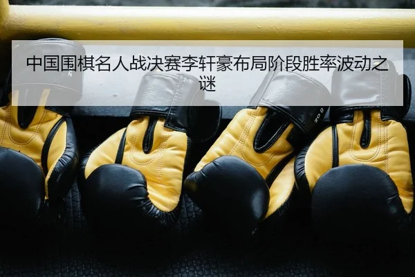 中国围棋名人战决赛李轩豪布局阶段胜率波动之谜